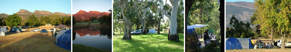 Camping at Grampians Paradise on both powered and unpowered sites under the highest mountains of the Grampians National Park.